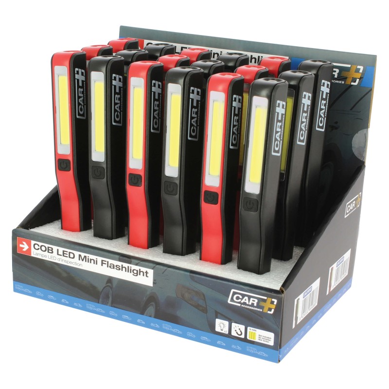 LAMPES DE TRAVAIL STYLO - DISPLAY DE 18PCS (NOIR +ROUGE) - SCT