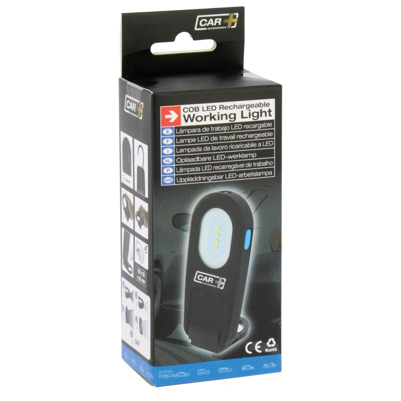 LAMPE DE TRAVAIL RECHARGEABLE 500MAH / 500 LUMENS - MSDS - SCT