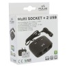 3 MULTIPRISES ALLUME CIGARE + 2 USB 2.1A NOIR