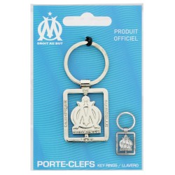 PORTE-CLEFS METAL TOURNANT OLYMPIQUE DE MARSEILLE