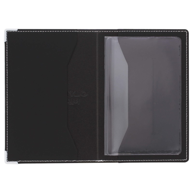 PORTE PAPIERS PVC LUXE PIQURE SELLIER 2 VOLETS OM POUR VOITURE