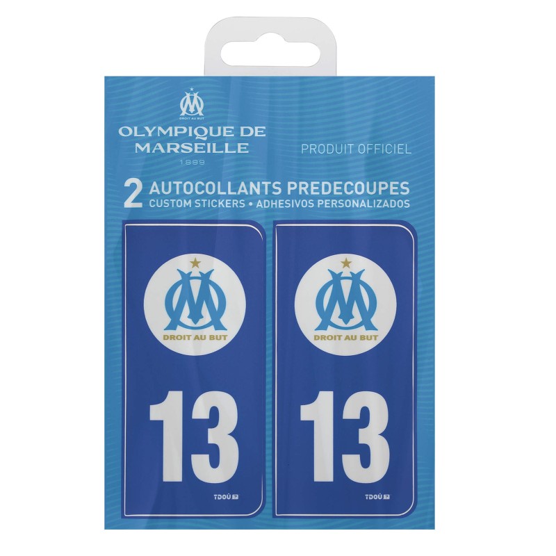 AUTOCOLLANTS PREDECOUPES LOGO OM/13 SACHET DE 10 PCS - SCT