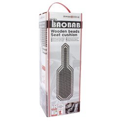 COUVRE SIEGE BAOBAB NOIR ET BLANC 1PCE 127X38CM