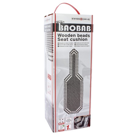 COUVRE SIEGE BAOBAB NOIR ET BLANC 1PCE 127X38CM