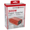 CONVERTISSEUR 12V/230V 300W+USB 2.4A*2+PINCES CROCODILES+CABLE 12V