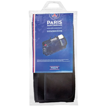P6809 - SACOCHE DE COFFRE PSG EN MOQUETTE NOIR VELCRO - SCT