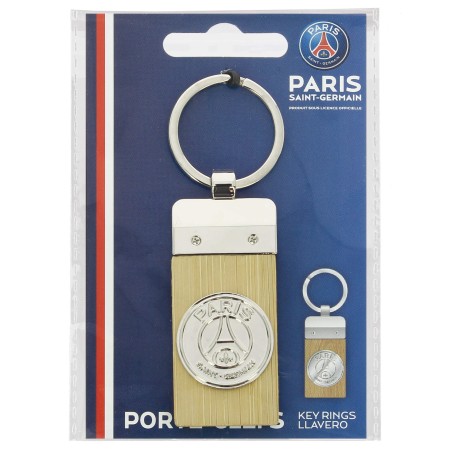 PSGKR50- PORTE-CLEFS PARIS SAINT-GERMAIN BOIS/METAL