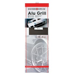 GRILLE ALU 33X100CM NOIR