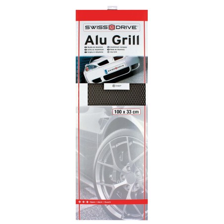 GRILLE ALU 33X100CM NOIR