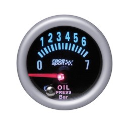 MANOM DE PRESSION HUILE MIRROR LOOK 52MM 12V -FDS
