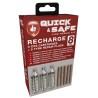 RECHARGE 3 CARTOUCHES CO2 + 5 MECHES - MSDS