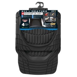 TAPIS PVC DEEP DISH NOIR - 4PCS