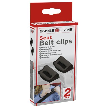 PINCE CEINTURE DE SECURITE NOIR 2 PCS