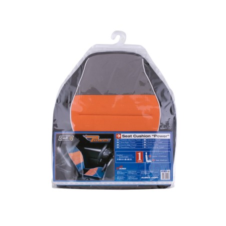 COUVRE SIEGE POWER ORANGE GRIS NOIR -FDS