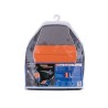 COUVRE SIEGE POWER ORANGE GRIS NOIR -FDS