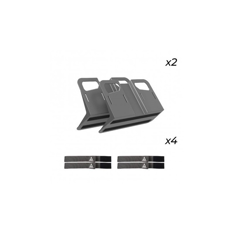 PACK STAYHOLD METRO GRIS - 2 METRO + 4 SANGLES QUICK - SCT