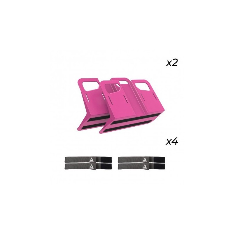 PACK STAYHOLD METRO ROSE - 2 METRO + 4 SANGLES QUICK - SCT