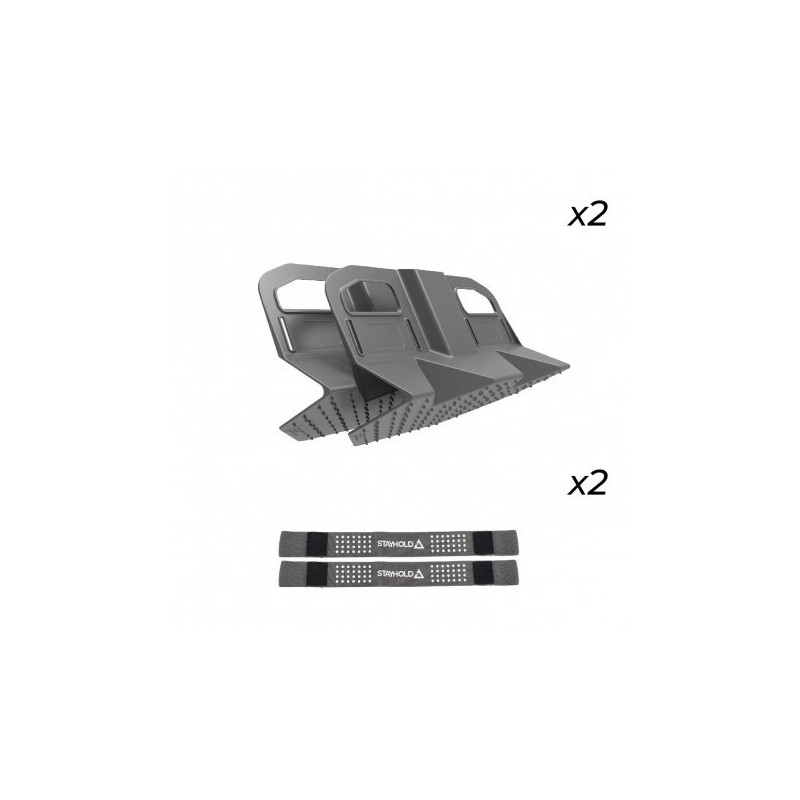 PACK STAYHOLD SIDEKICK GRIS - 2 SIDEKICK + 2 SANGLES COMBI - SCT