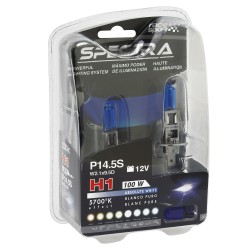 COFFRET 2 AMP SPECTRA H1 100W + 2 AMP FEUX DE POSITION T10 W5W BLC
