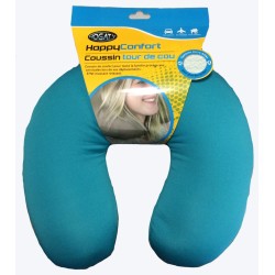 TOUR DE COU HAPPY CONFORT MICROBILLE BLEU TURQUOISE, OKO-TEX - SCT
