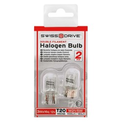 BLISTER 2 AMPOULES WEDGE 12V. W21/5W. T20 3Wx16D.