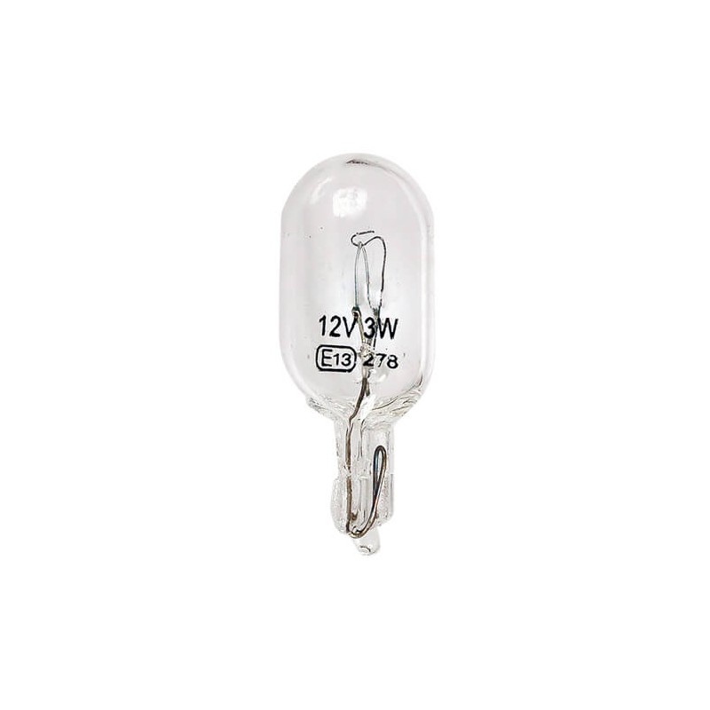 BOITE 10 AMPOULES WEDGE 12V 3W T10 - SCT