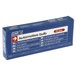 BOITE 10 AMPOULES WEDGE 12V. 1.2W. T5 W2x4.6D