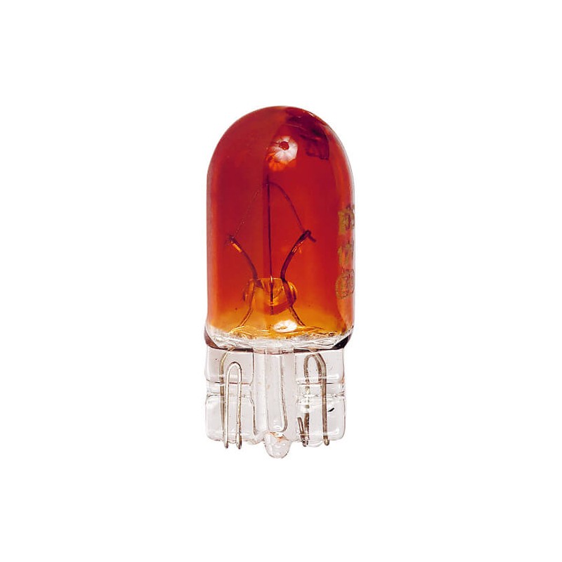 BLISTER 2 AMPOULES WEDGE 12V. 5W. T10 W2.1x9.5D AMBREE - SCT