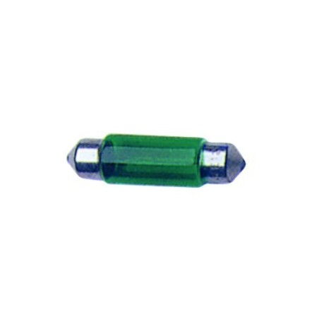 BLISTER 2 AMPOULES NAVETTE 12V 5W T11X35 SV8,5D VERTE - FDS