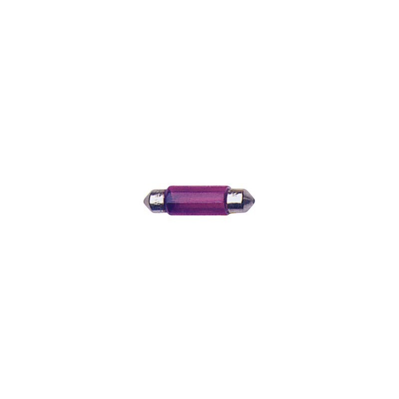 AMPOULE NAVETTE 12V 10W T11X35 SV8,5D VIOLETTE 2PCES - FDS