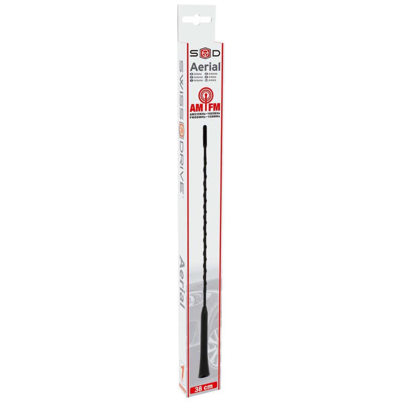ANTENNE 38CM AM/FM AVEC ADAPTATEURS 5/6MM