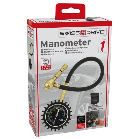 MANOMETRE ANALOGIQUE AVEC MANDRIN A 90°