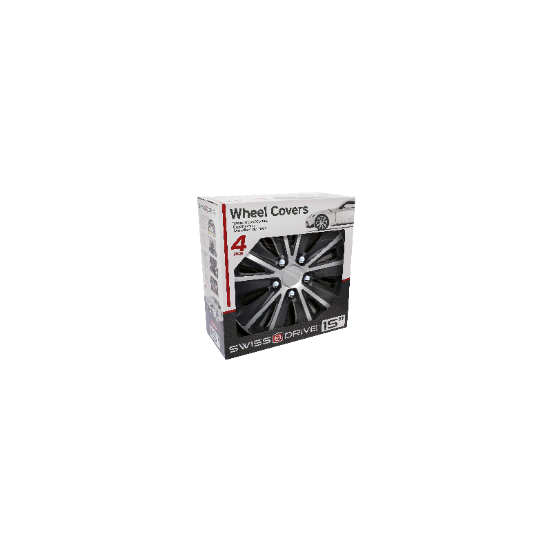 JEU D'ENJOLIVEURS 16'' NEBRASKA NC SILVER/BLACK