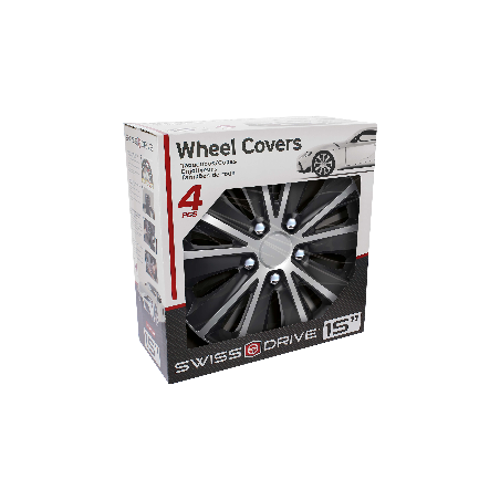 JEU D'ENJOLIVEURS 16'' NEBRASKA NC SILVER/BLACK