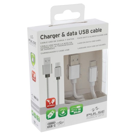 CABLE NYLON USB-C 100CM - SCT
