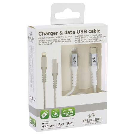 CABLE MFI USB-C/LIGHTNING 1M NYLON 2.0A - SCT