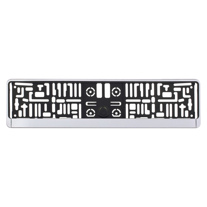 SUPPORT DE PLAQUE D'IMMAT EU ABS CHROME
