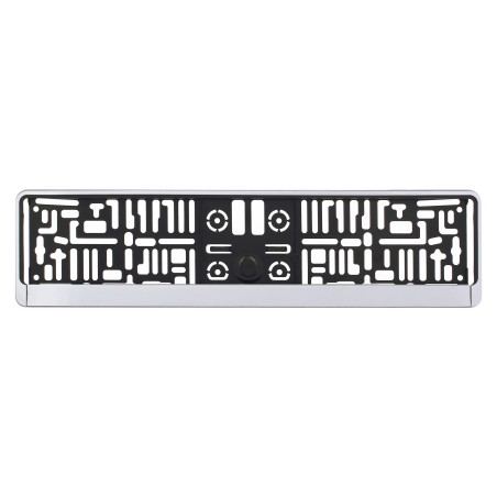 SUPPORT DE PLAQUE D'IMMAT EU ABS CHROME