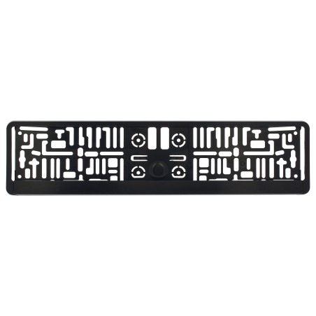SUPPORT DE PLAQUE D'IMMAT EURO CLIP ABS NOIR