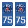 STICKERS AUTO RÉSINE 3D DROITE BLEU PSG/75