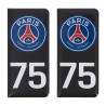 STICKERS AUTO RÉSINE 3D DROITE CARBONE/CB PSG/75