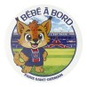 STICKER BÉBÉ À BORD 15CM PSG