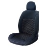 COUVRE SIEGE CONFORT TEXTIL TOURER NOIR/BLANC 1PC