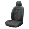 COUVRE SIEGE CONFORT PVC VITTORIA NOIR/ROUGE 1PC