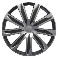 JEU D'ENJOLIVEURS 16" ARIZONA SILVER/BLACK